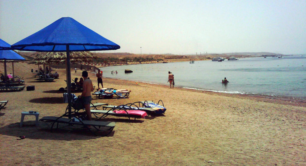 Una spiaggia nei pressi di Aqaba