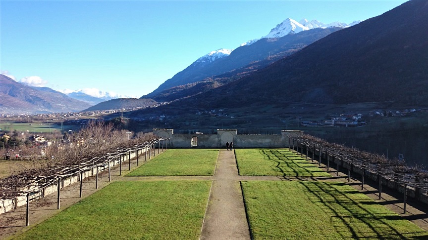 il giardio del Castello Reale di Sarre in Valle d'Aosta_prezzi e orari