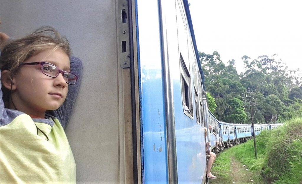I vagoni del treno per Ella in Sri Lanka