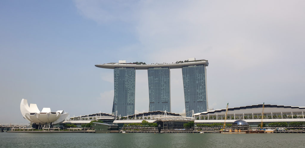 Marina Bay Sands dal Merlion Park_cosa fare a Singapore