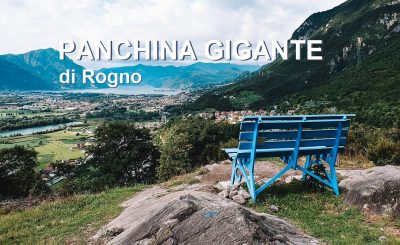 Panchina Gigante di Rogno a Bergamo sul Lago d'Iseo