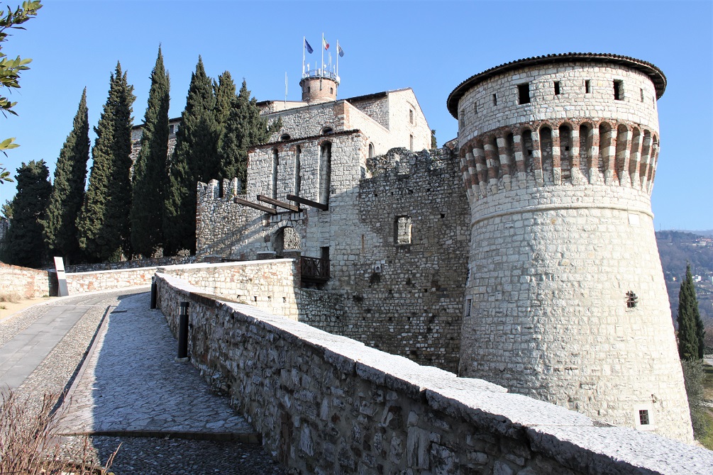 Il Castello di Brescia, una delle tappe dell'itinerario a piedi