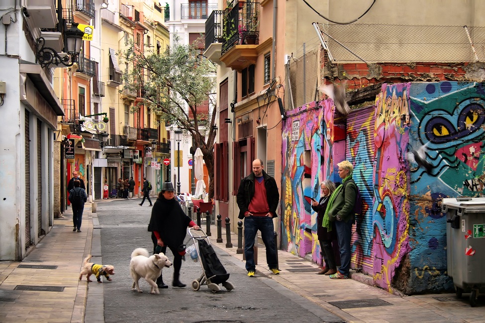 Barrio del Carmen a Valencia in Spagna