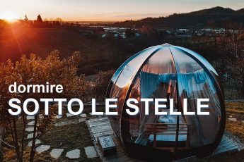 dormire in una sfera sotto le stelle in Lombardia