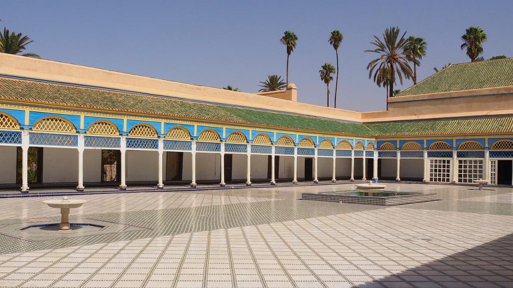 Cortile del Palazzo El Bahia di Marrakech