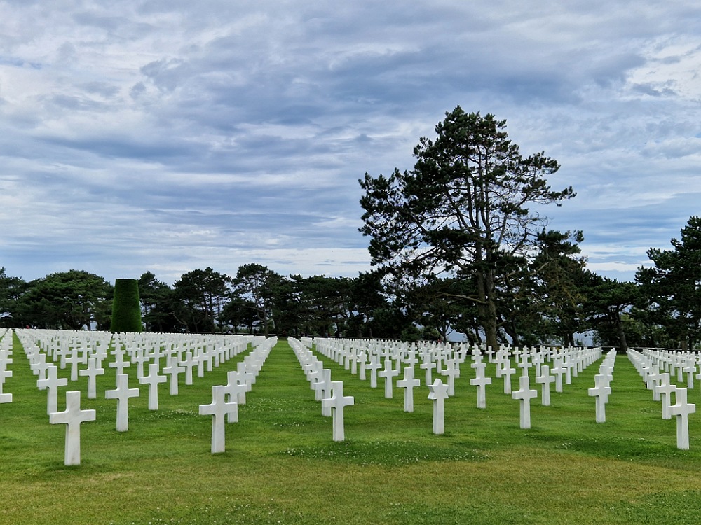 Cimitero americano alle spiagge del D Day in Normandia